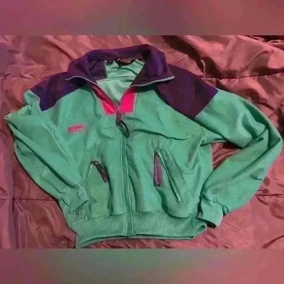 VINTAGE retro Columbia ladies jacket size medium super cute !! 🤩 - Picture 2 of 4